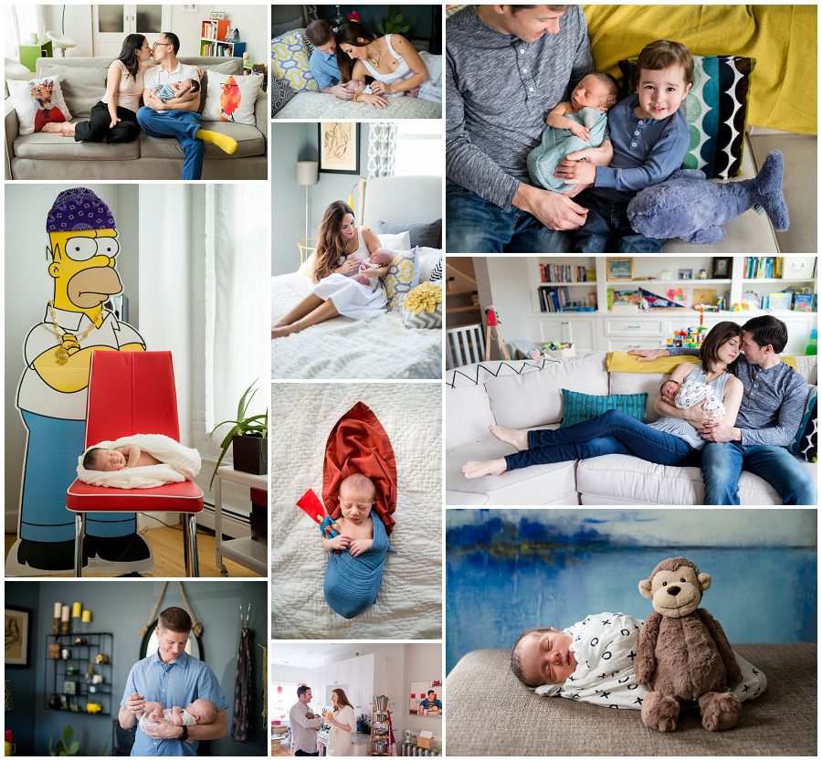 Fun and bright homes for at home newborn sessions