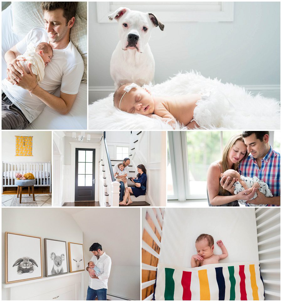 bright and airy homes for lifestyle newborn sessions in Boston