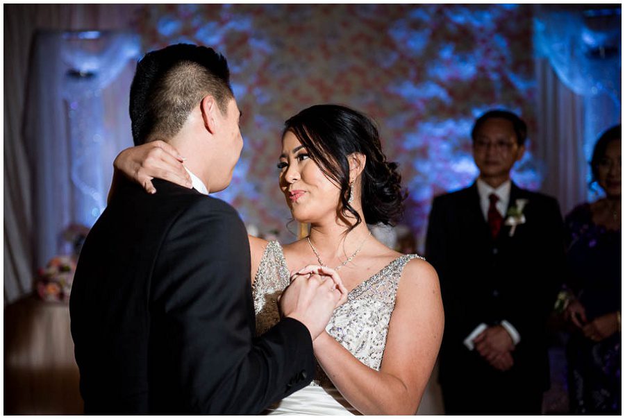 First dance during reception at Hei La Moon