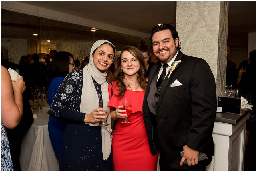 Guests at Alden Castle in Boston Longwood Wedding Venue 