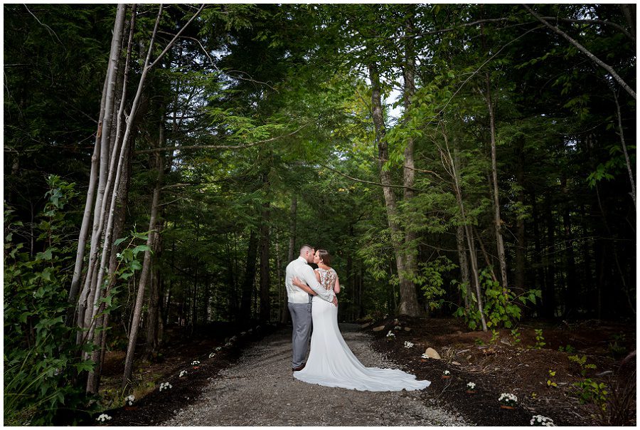 Bride and groom portrait during wedding at Granite Ridge Estate & Barn Wedding