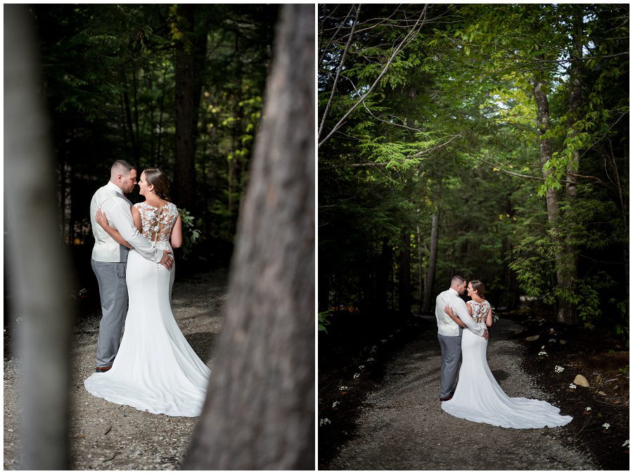 Bride and groom portrait during wedding at Granite Ridge Estate & Barn Wedding