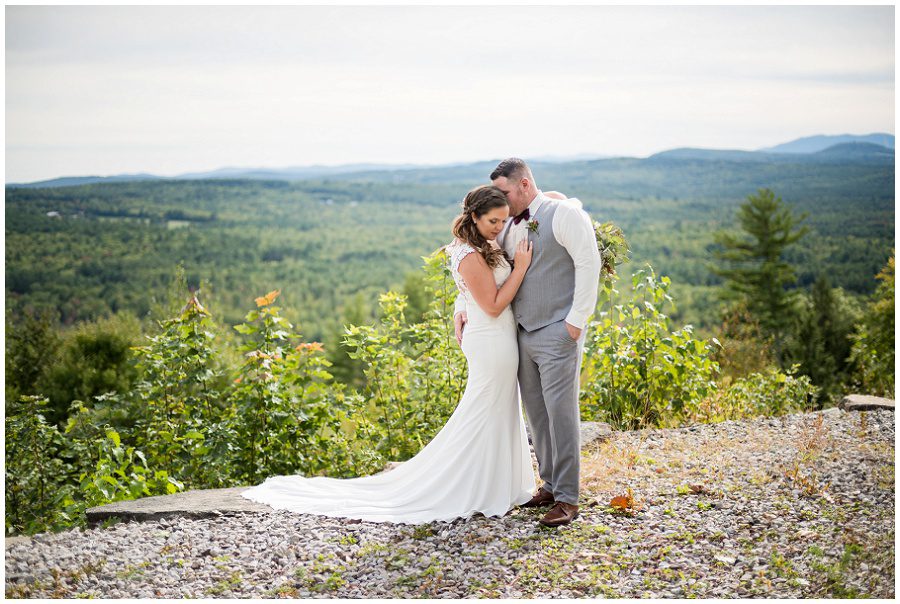 Bride and groom portrait during wedding at Granite Ridge Estate & Barn Wedding