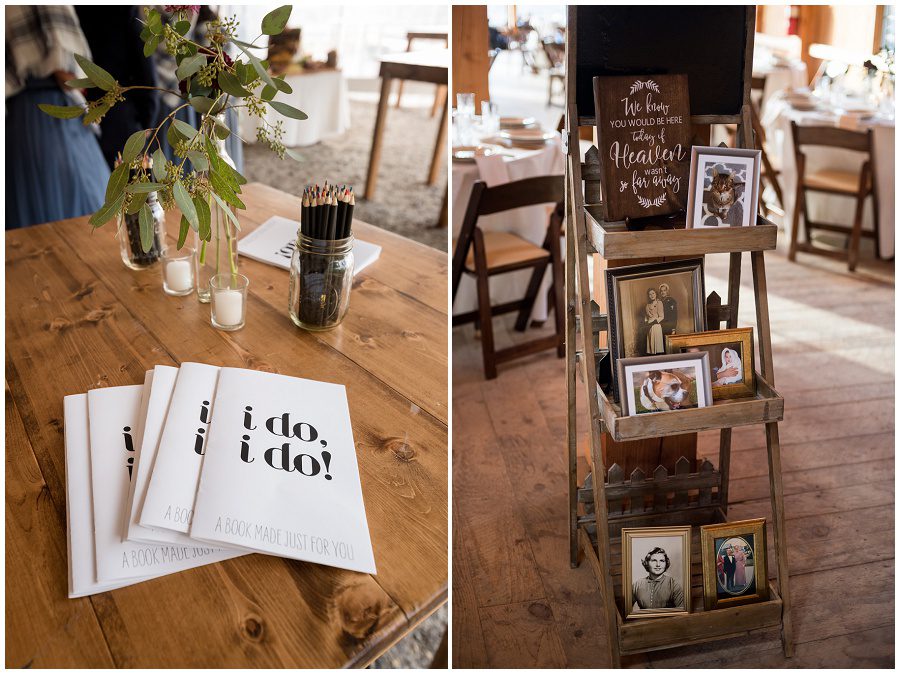 wedding details to inspire you including programs and in memorium table