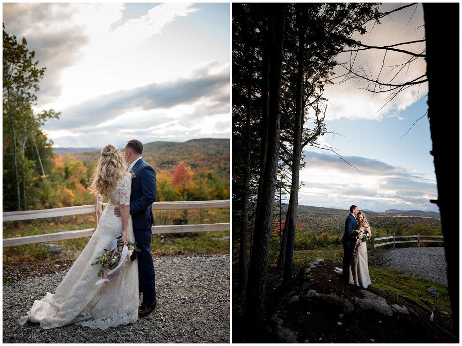 sunset at granite ridge estate and barn.