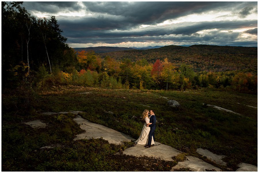 dusk photo at Granite Ridge Estate and Barn