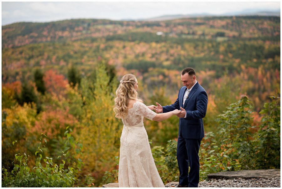 First look moment at Granite Ridge Estate and Barn in Norway Maine