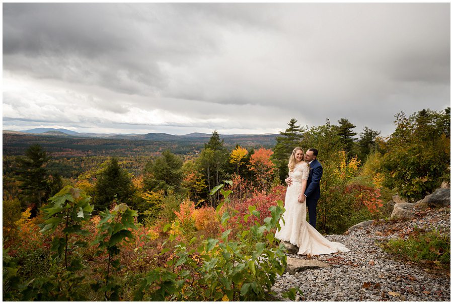 Fall foliage wedding in Maine
