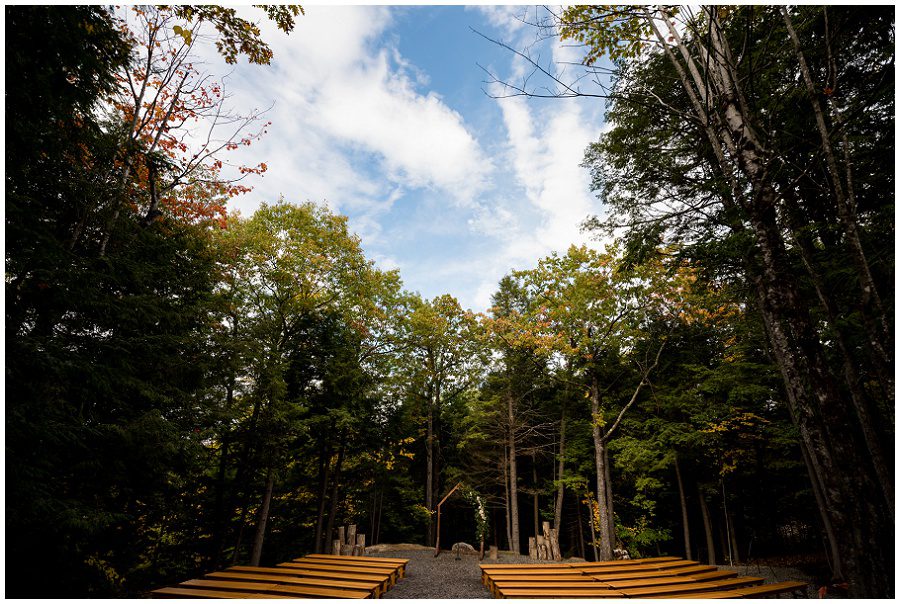 The ceremony space at Granite Ridge Estate and Barn