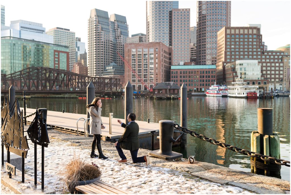 Surprise proposal Boston Fan Pier