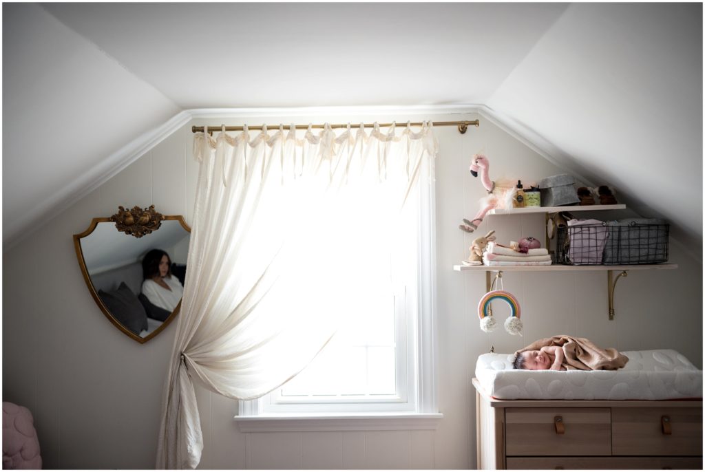 Newborn in nursery in Boston