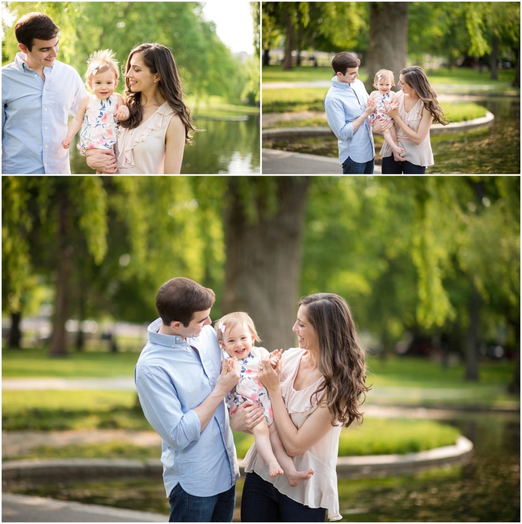 Boston public gardens family photos