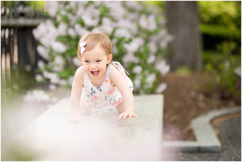 toddler photo in the Public Gardens in Boston