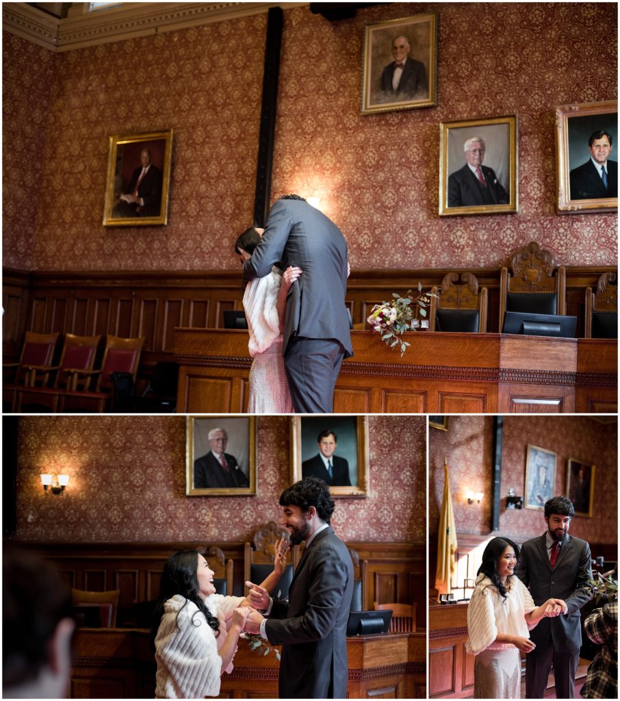 Saying I do after civil ceremony in Cambridge