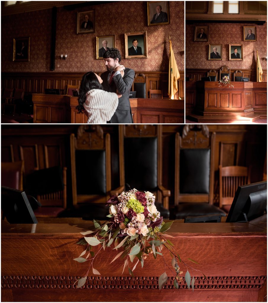 cambridge was the backdrop to this elopement. Flowers in the bouquet were from Trader Joes