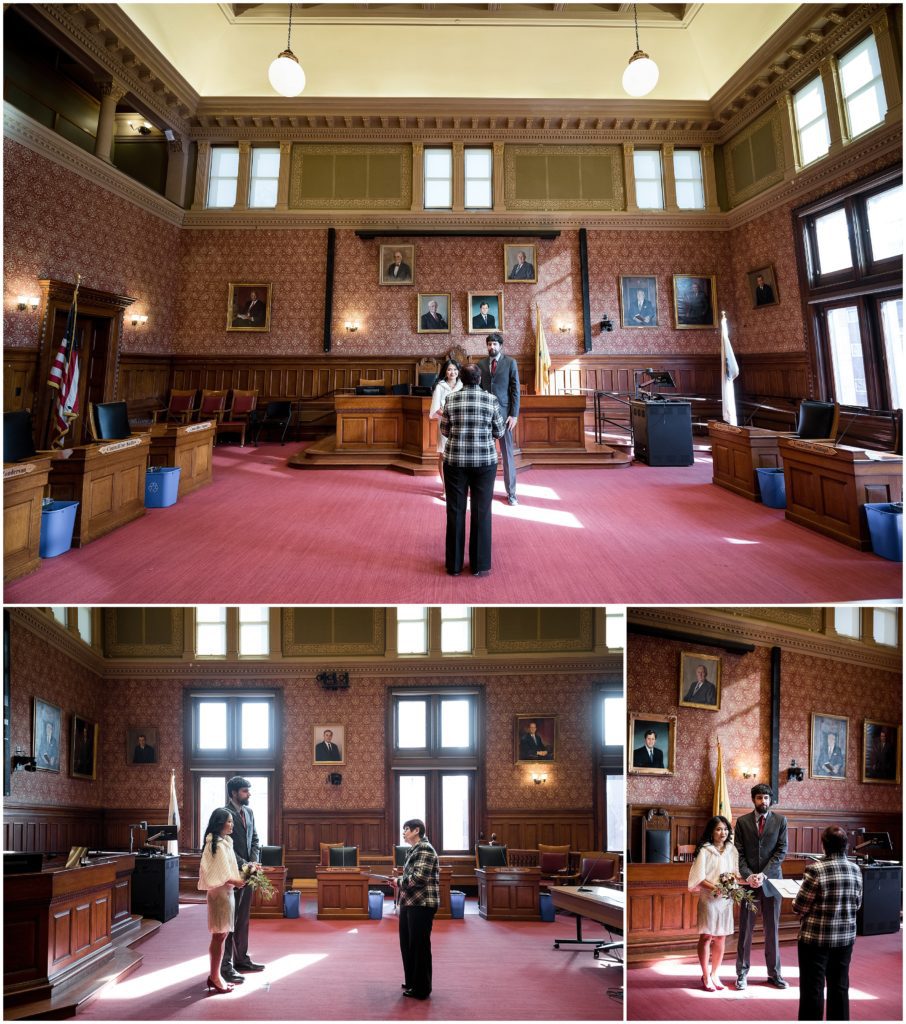 The Sullivan Chamber was the room we chose for the cambridge city hall civil ceremony and elopement