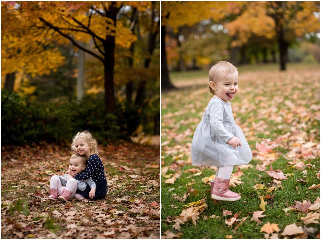 Boston family photographer Fall foliage Larz Anderson