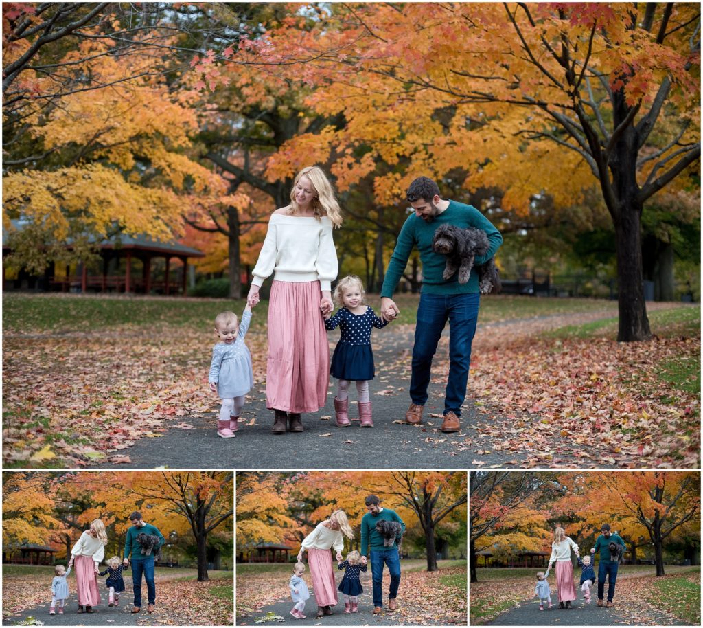 Boston family photographer Fall foliage