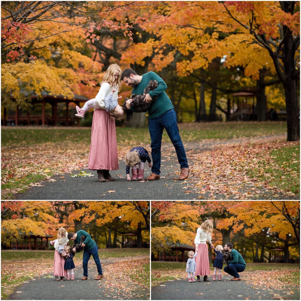 Boston family photographer Fall foliage Larz Anderson