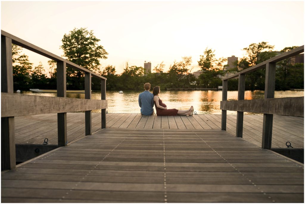 esplanade Boston maternity session