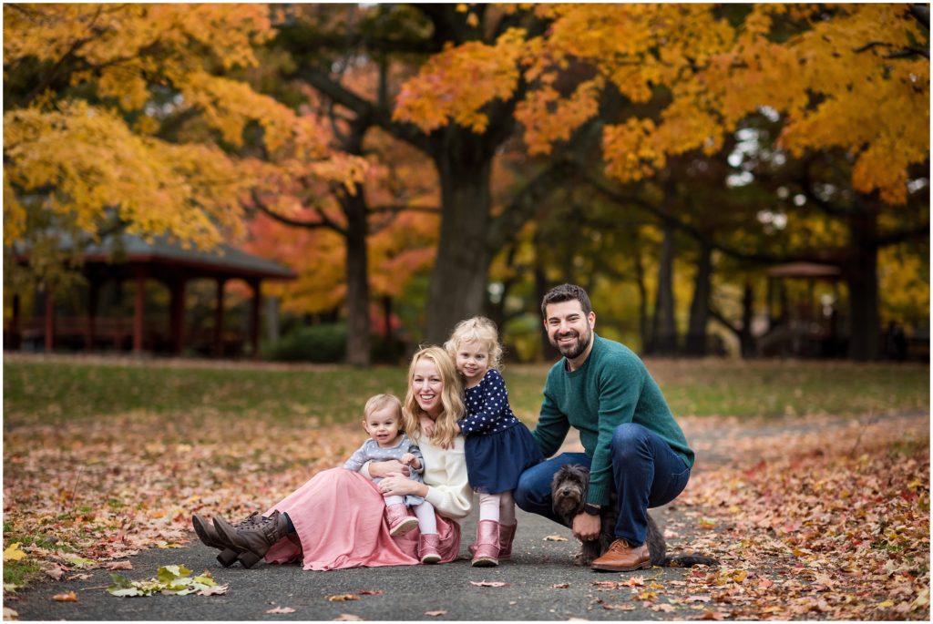 Boston family photographer Fall foliage