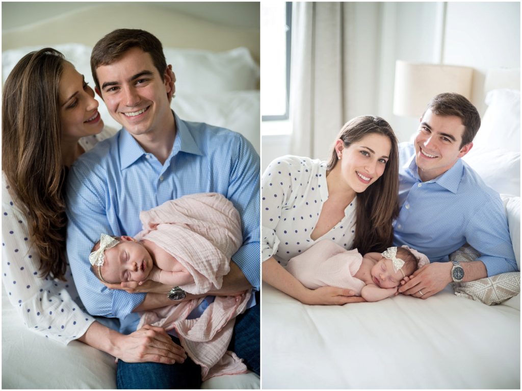 lifestyle family session at home in South End Boston | South End Newborn Photographer
