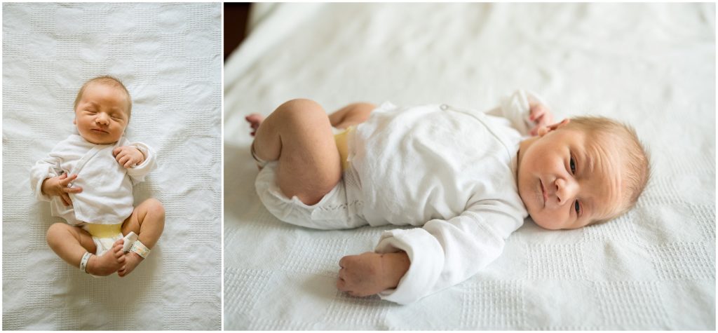 Newborn fresh 48 portraits at brigham and women's hospital session