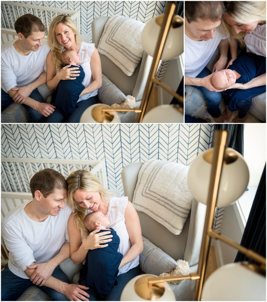 Newborn nursery in Boston downtown loft lifestyle session