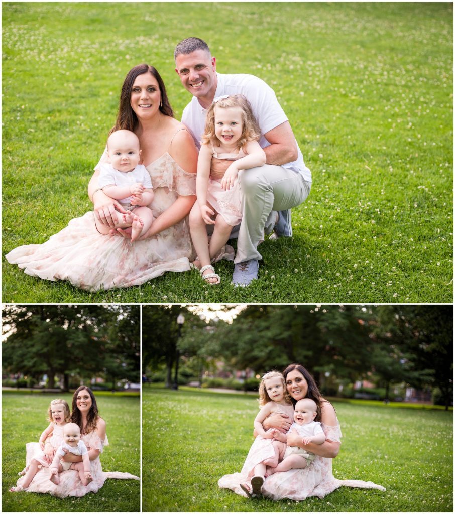 Family photography at Boston Public Garden