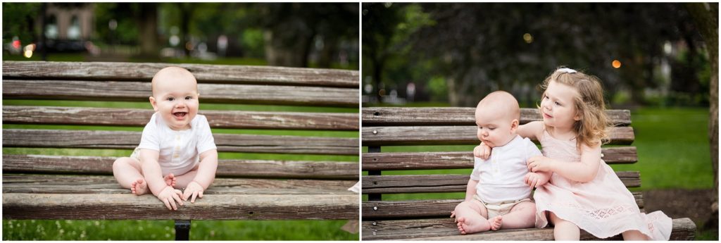 siblings at the boston public garden