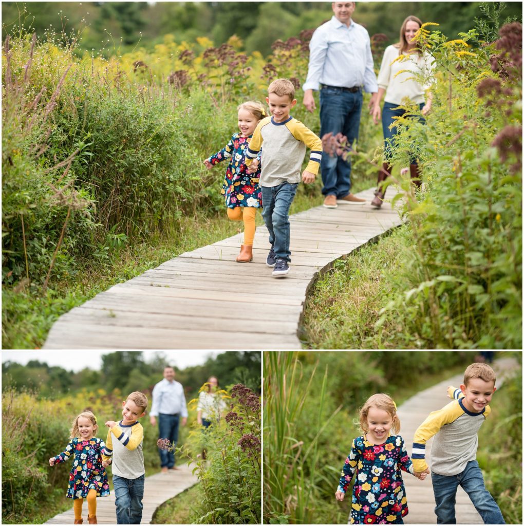 Belmont Family session at a field