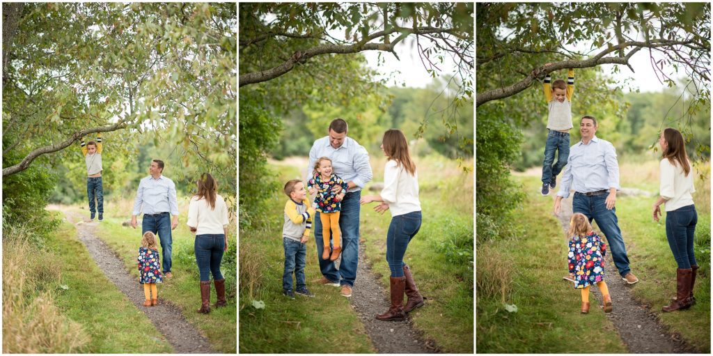 Family play photography session in Belmont