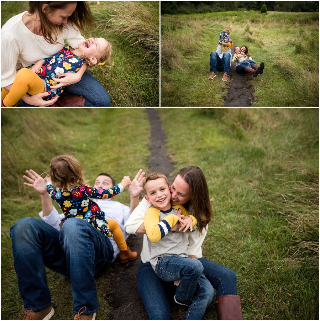 Family play photography session in Belmont