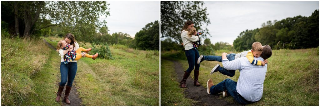 Family play photography session in Belmont