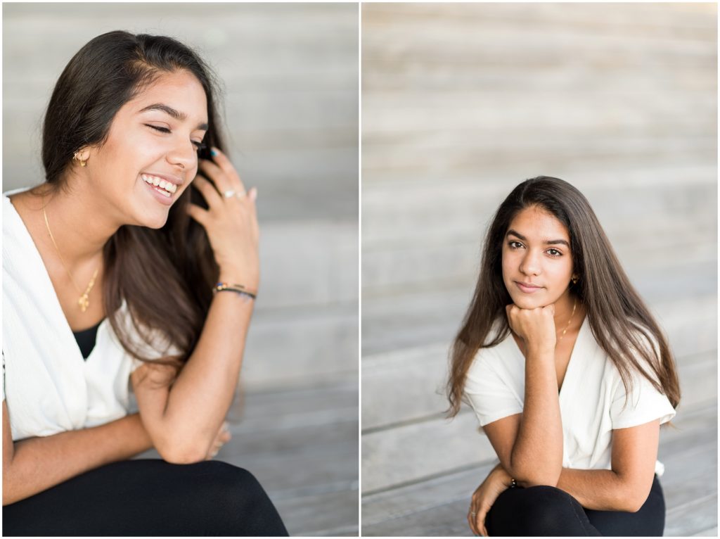 Senior portrait headshot in Boston ICA