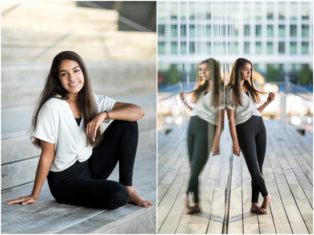 Senior portrait headshot in Boston ICA