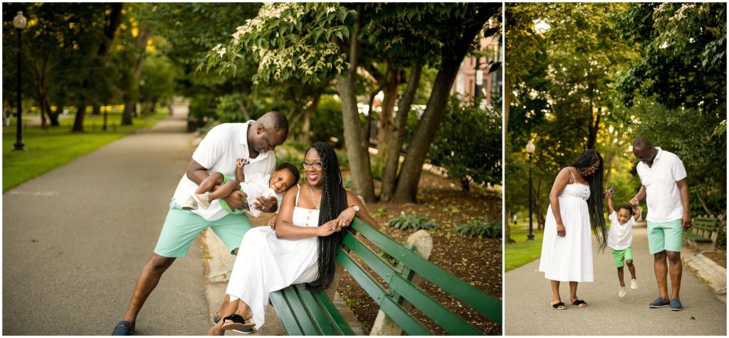 Family at boston public gardens Boston Child photographer
