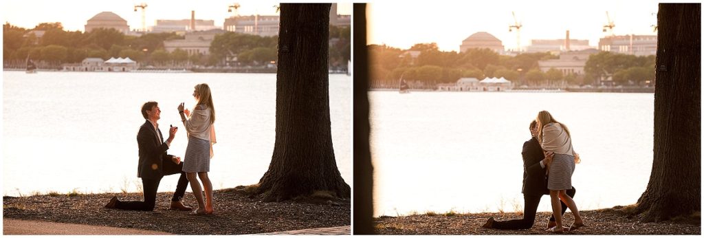 Surprise Proposal on the Esplanade Charles River Engagement photo