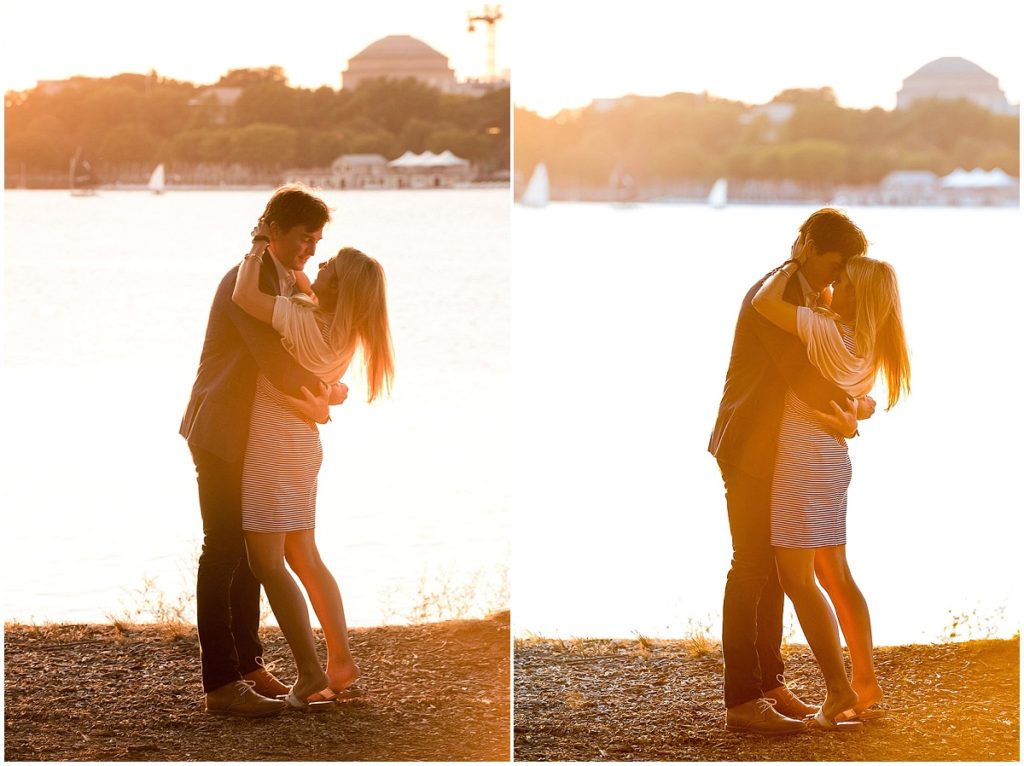 Surprise Proposal on the Esplanade Charles River Engagement photo