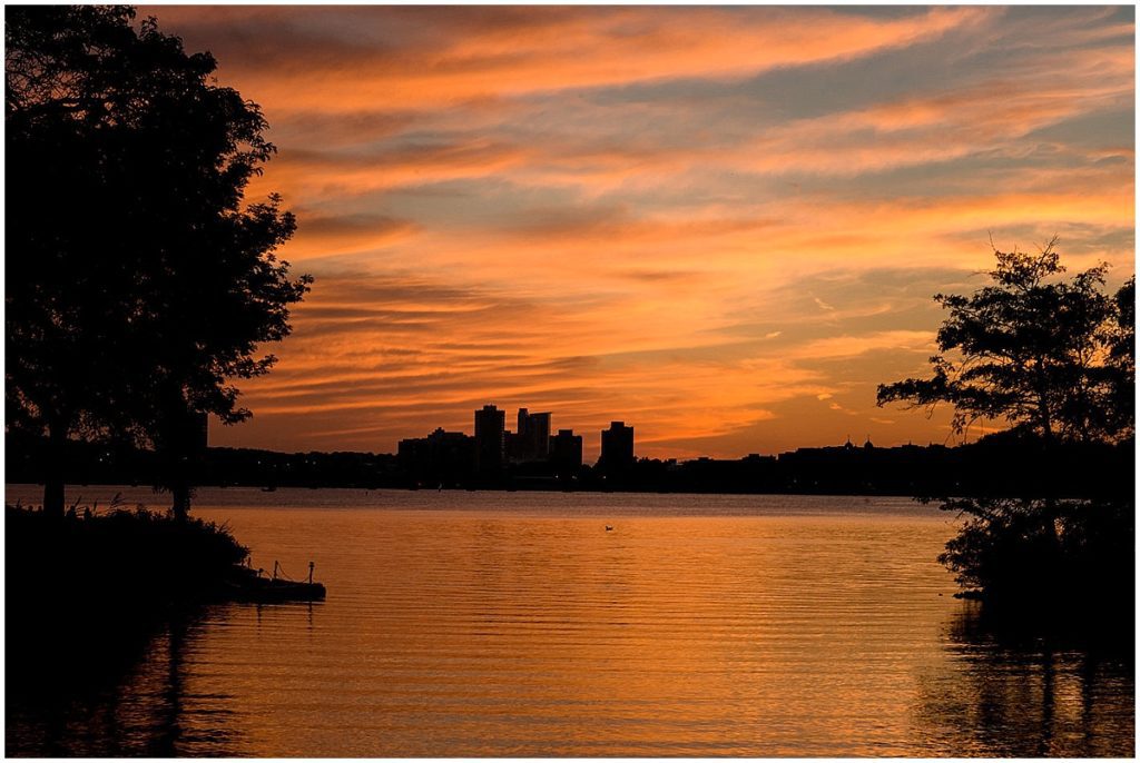 Boston Sunset over Charles River