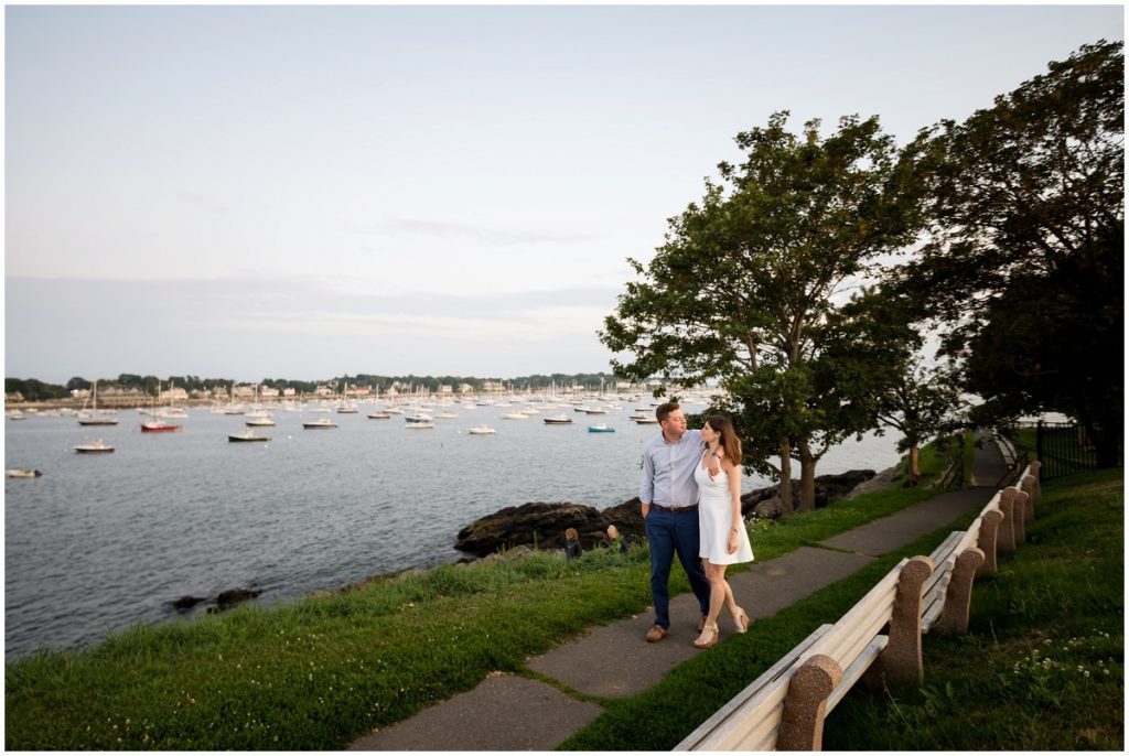 Walking to Fort Sewall in Marblehead, MA