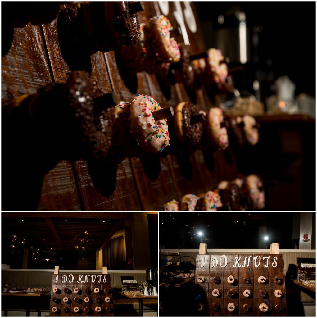 Donut wall display featuring Blackbird donuts