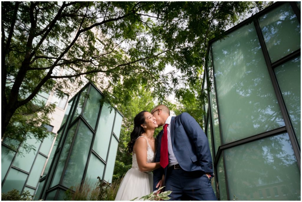 bride and groom urban wedding cambridge boston wedding