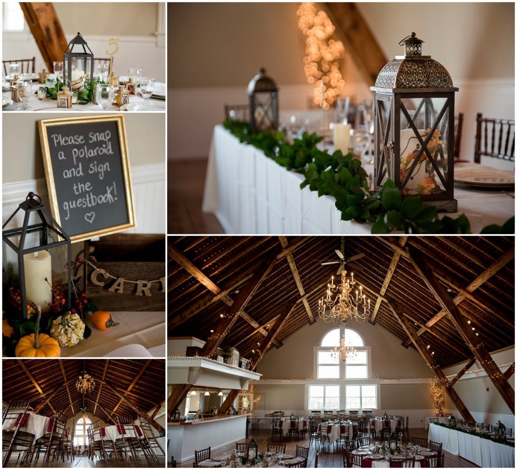 Rustic barn decor for weddings