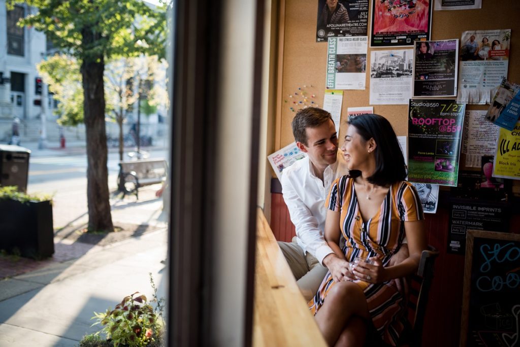 1369 coffee shop engagement session photo