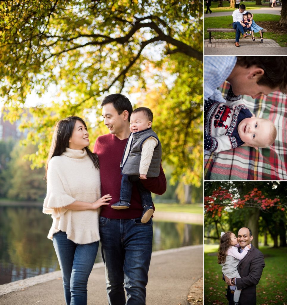 Boston public gardens family photos