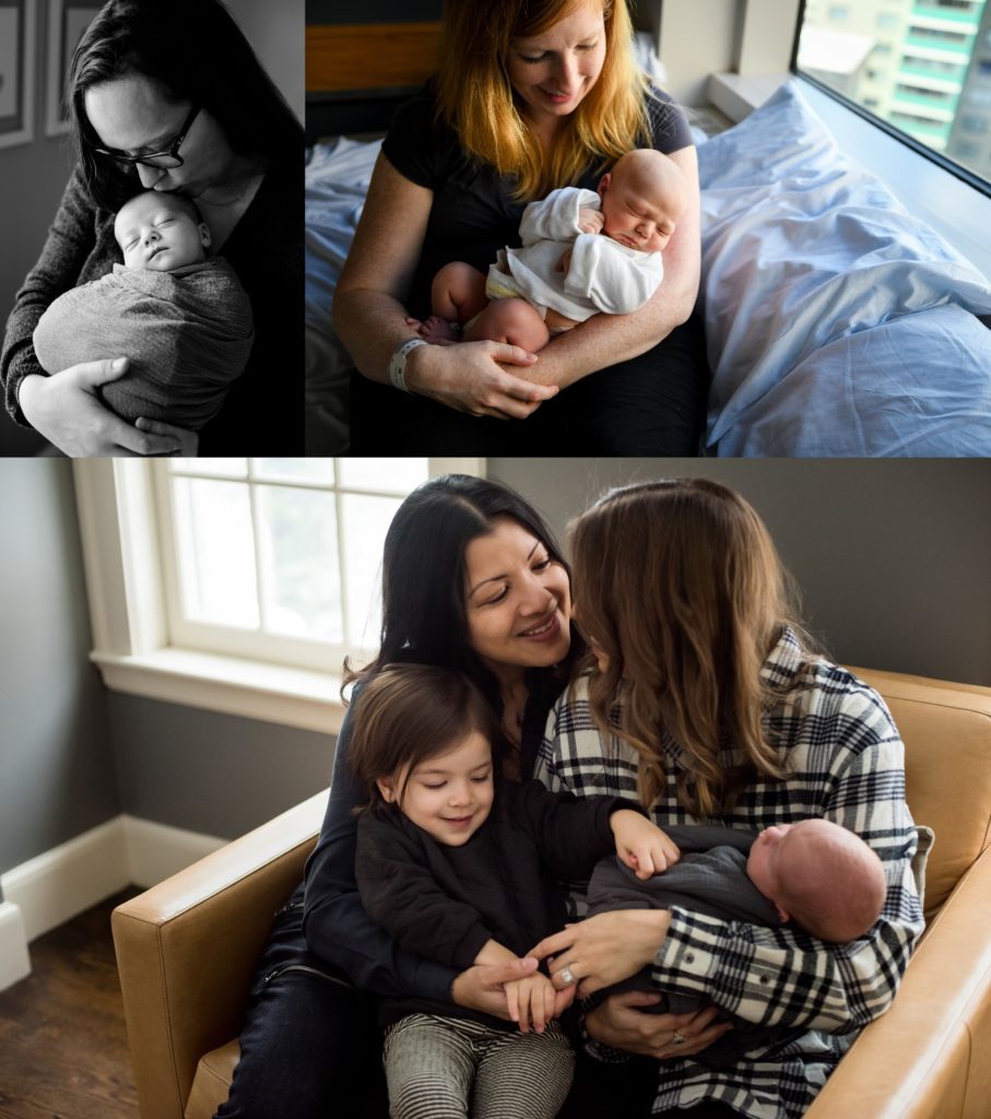 Lifestyle newborn session at home