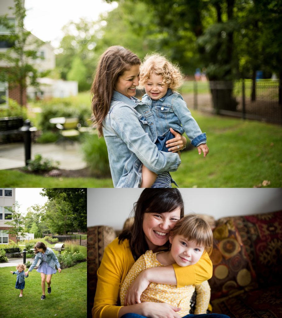 Family session at home lifestyle photography Boston