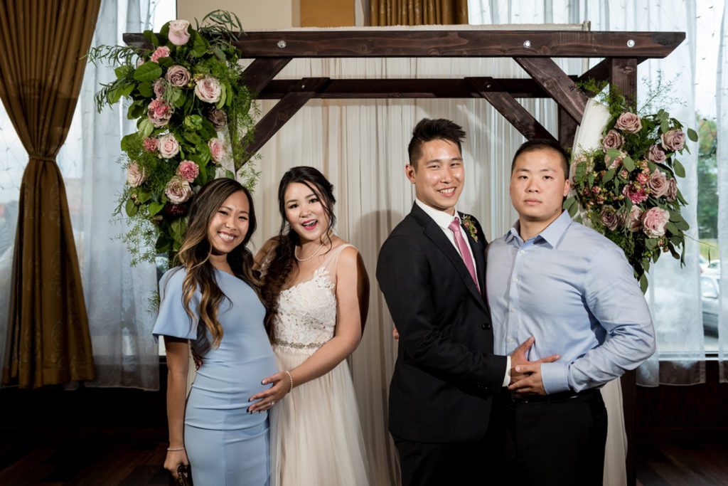 Fun wedding group portraits