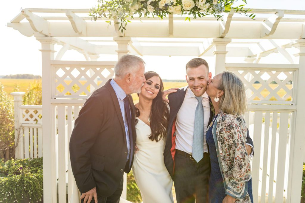 Formal wedding photos that are fun